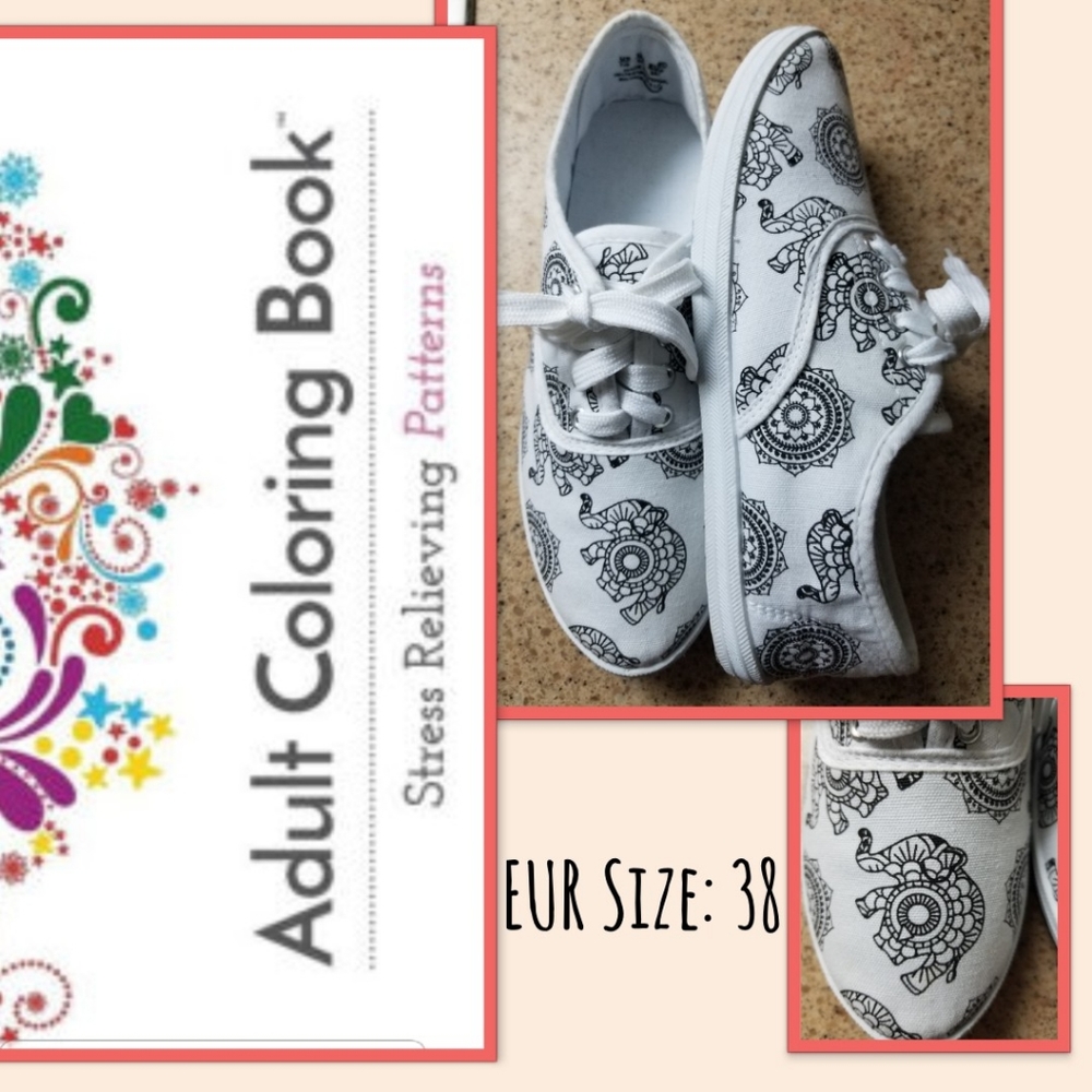 Adult Coloring Book Shoes + FREE MARKERS
